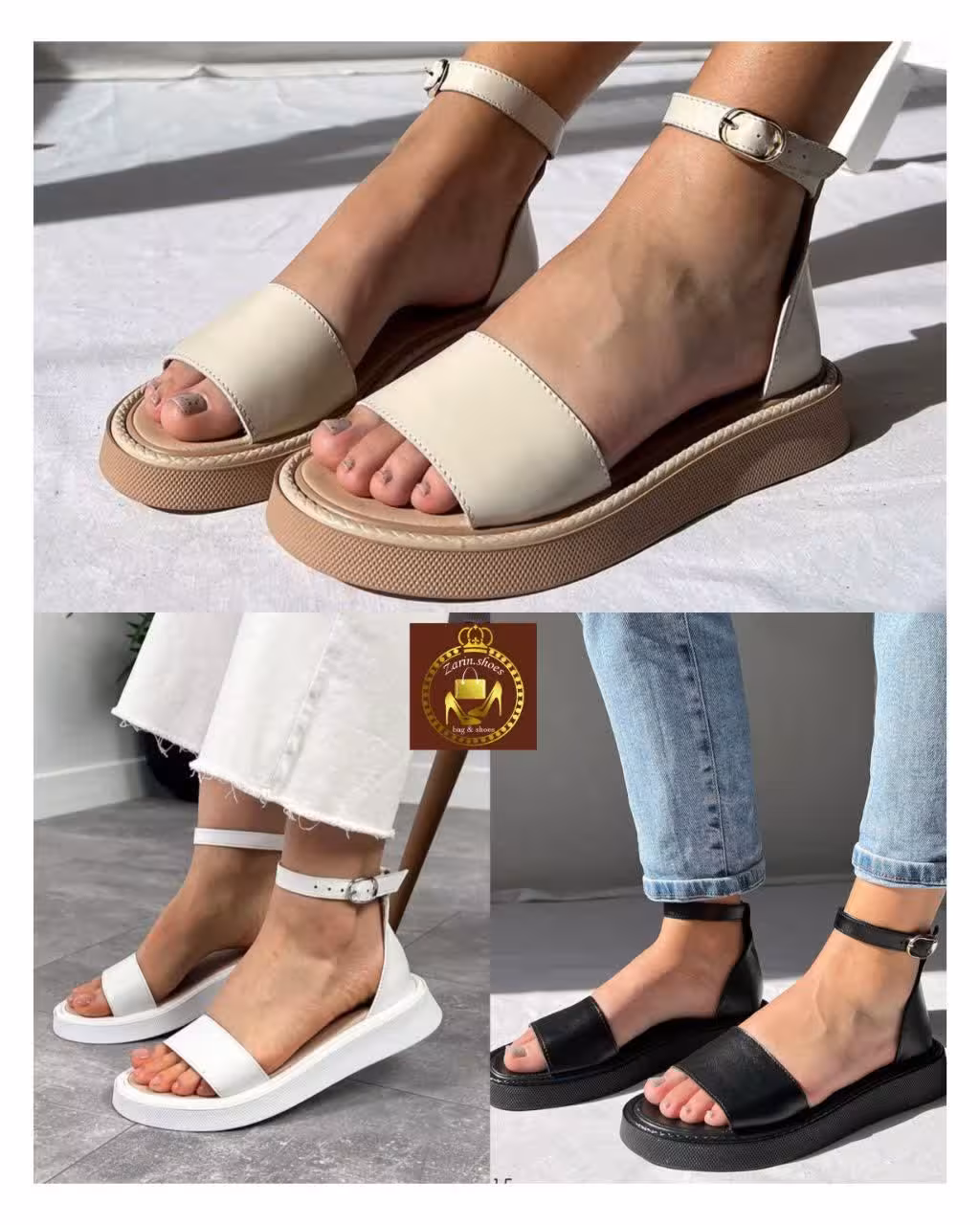 صندل زنانه دخترانه دور مچی تابستانه