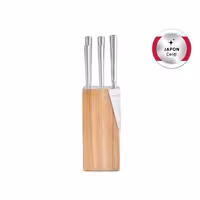 ست چاقوی 6 پارچه کاراجا مدل Samuray Thor New از استیل ژاپنی با پایه چوبی