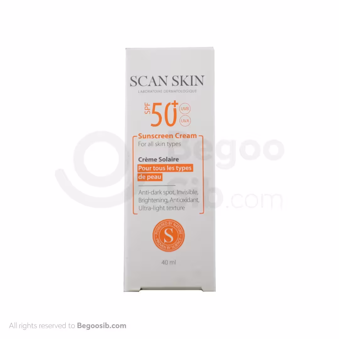 کرم ضد آفتاب ضد لک SPF50 اسکن اسکین 40 میلی لیتری