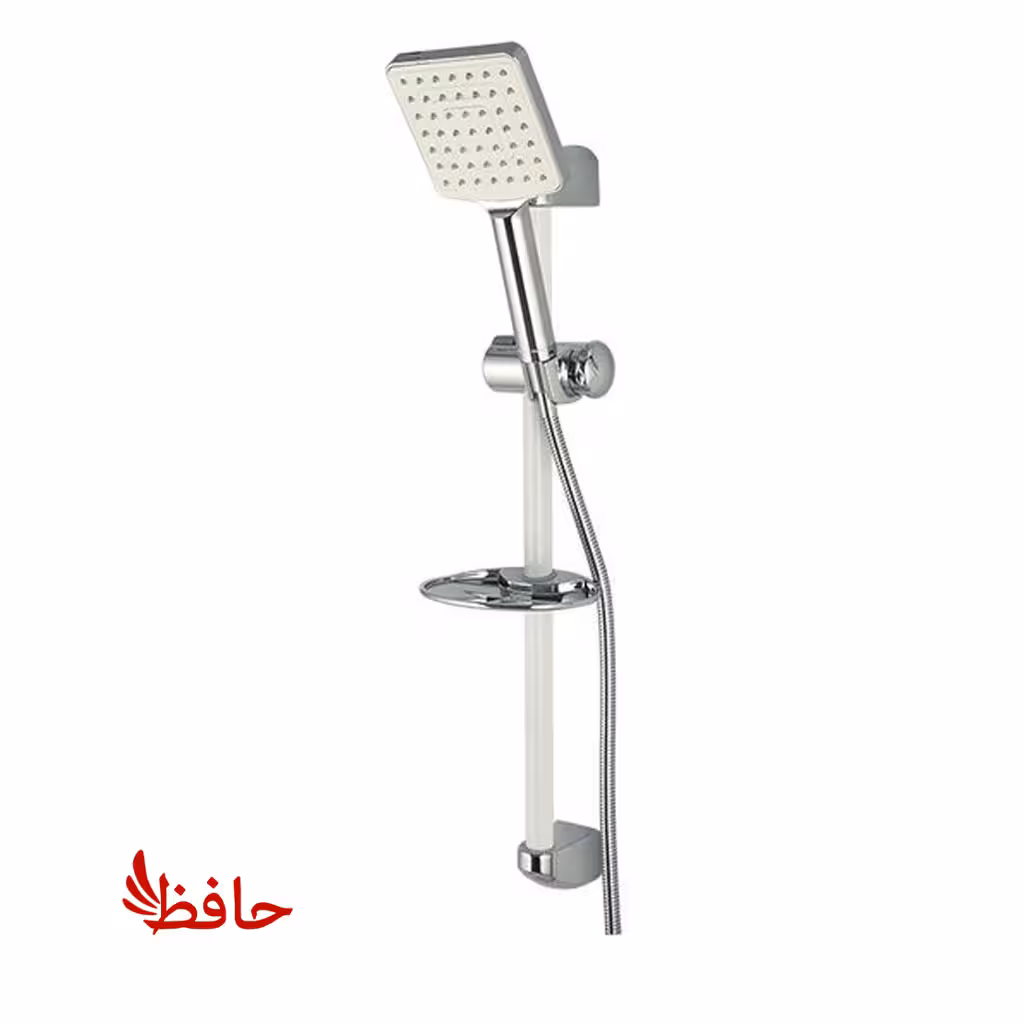 علم دوش تک کاره راسان مدل یونیکا سفید کروم
