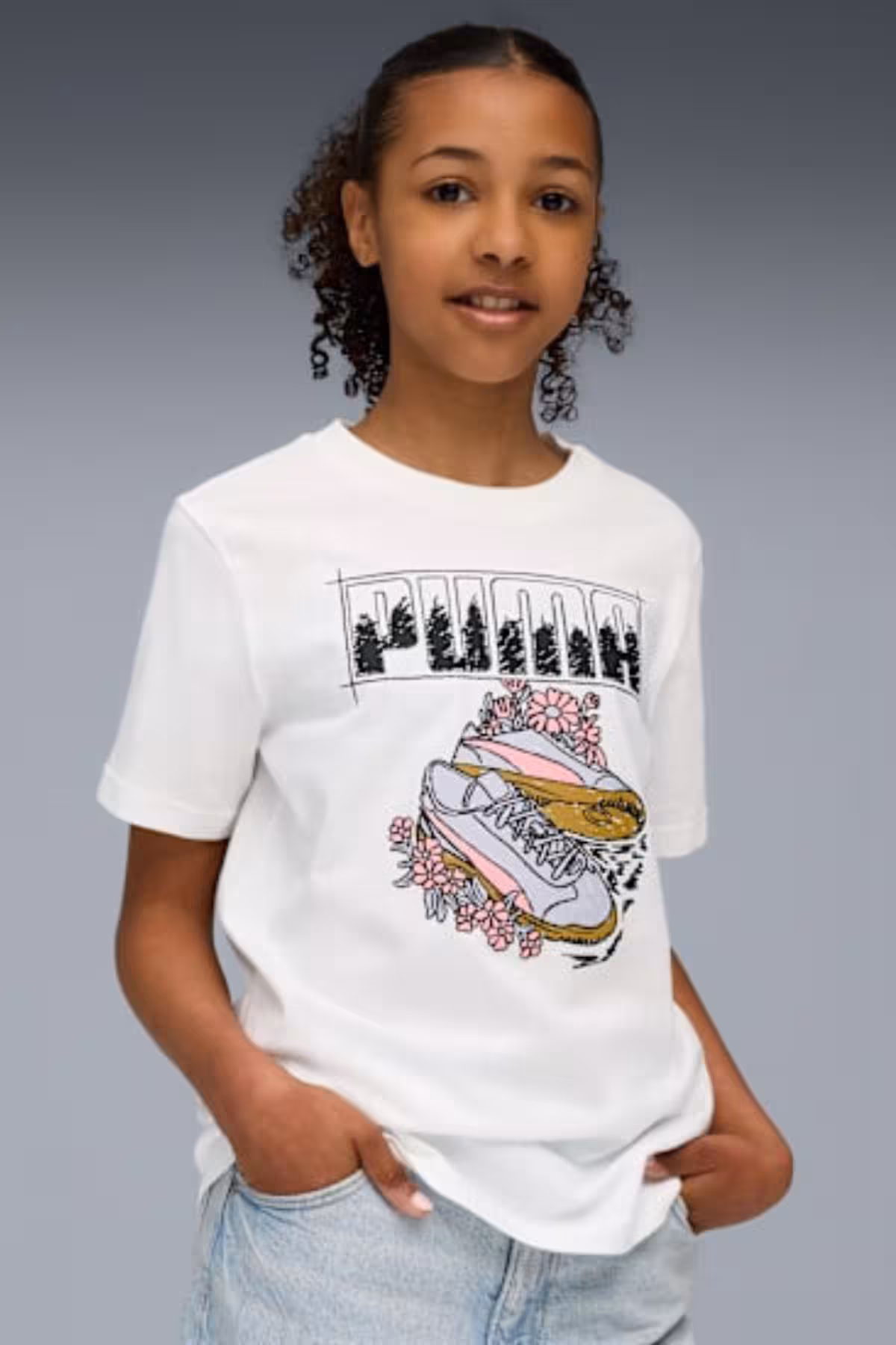 مردانه و زنانه نمودار WHITE YOUNG T SHIRT 7 16 سال Puma