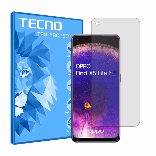 گلس اوپو Find X5 Lite مدل هیدروژلی شفاف برند تکنو کد S
