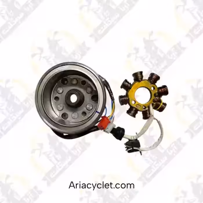 فلکه برق کامل همراه با بوبین پالس 180 TVS اصلی