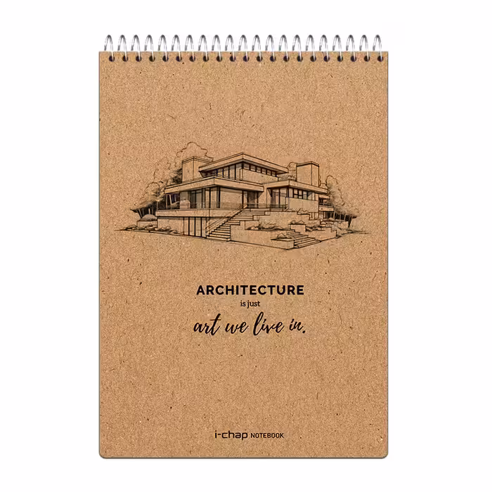 دفتر طراحی 80 برگ آی چاپ مدل معماری کد 988 | چاوه