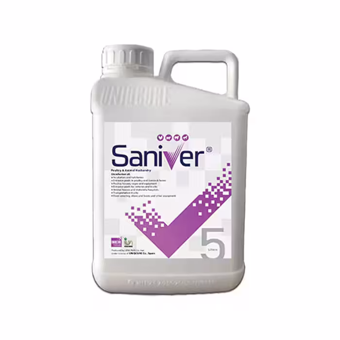 ضدعفونی کننده سانیور پنج لیتری تحت لیسانس UNIQCURE اسپانیا