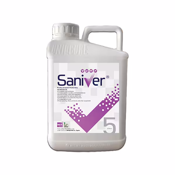 ضدعفونی کننده سانیور پنج لیتری تحت لیسانس UNIQCURE اسپانیا