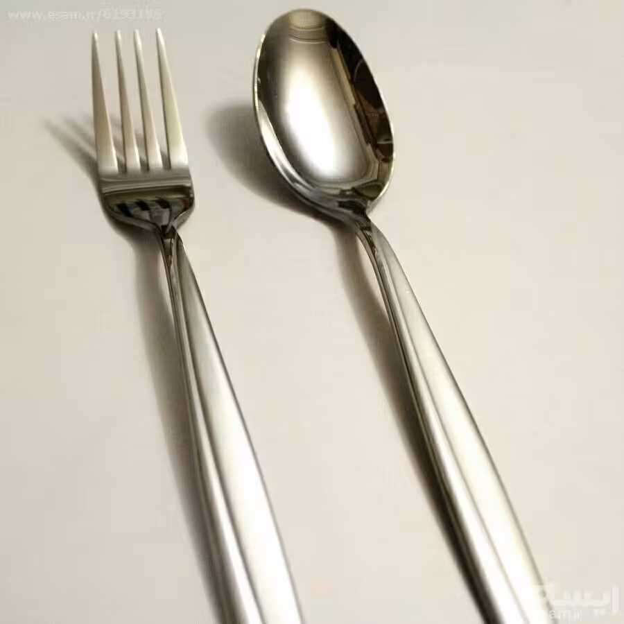 قاشق و چنگال اصلی مارک یونیک حک شده آهن ربا نگیر 