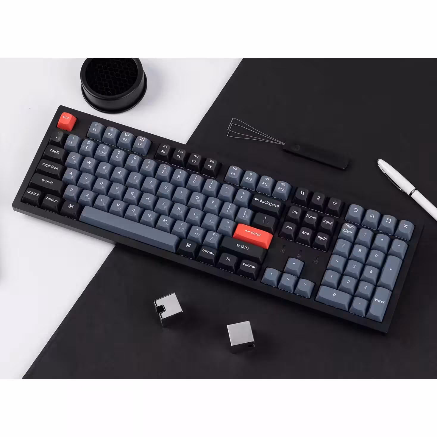 کیبورد گیمینگ کیکورن مدل K10 Pro RGB Russian Version