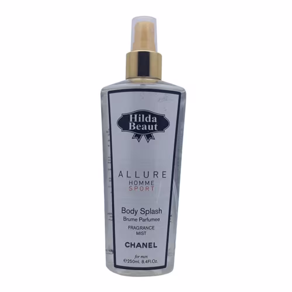 بادی اسپلش هیلدا بیوت آلور اسپرت هوم Hilda Beaut ALLURE HOMME SPORT Body Splash حجم 250 میلی لیتر