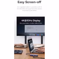 هاب 6 پورت USB-C باسئوس مدل UltraJoy Clarity New