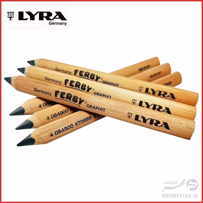 مداد جامبوی کوتاه مخصوص کودک لیرا Lyra Tri Grip Triangular Children’s Pencils