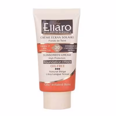 کرم ضد آفتاب بژ طبیعی فاقد چربی سه نقطه الارو spf30