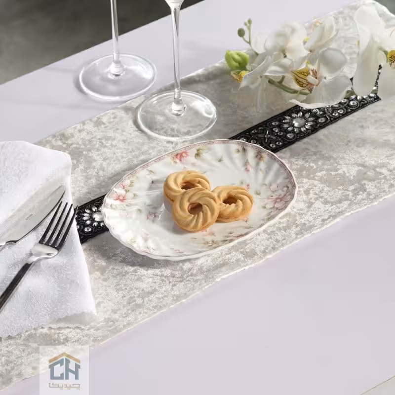 پیش دستی چینی بیضی گلدکیش ست 6 تایی طرح Sweety مدل GK701104