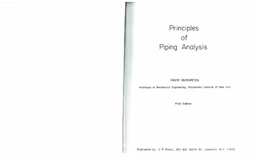 خرید و دانلود نسخه کامل کتاب Principles of Piping Analysis