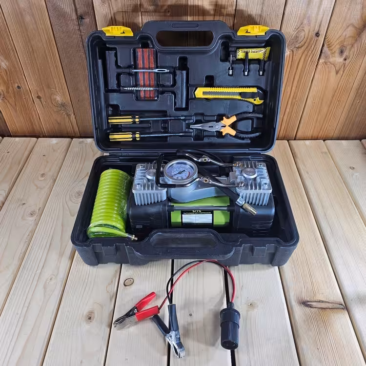 کمپرسور فندکی دو سیلندر با لوازم اوکی OK