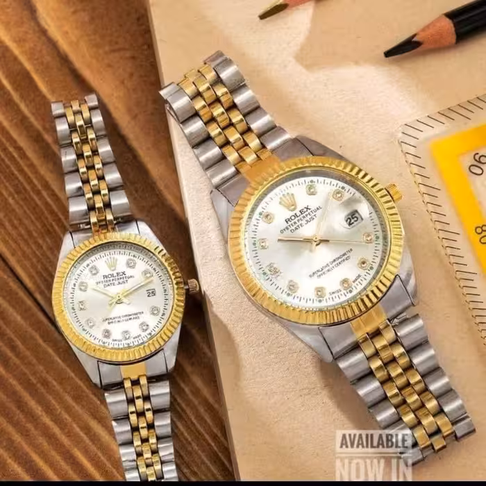 ساعت ست زنانه و مردانه موتور شرکتی دارای روز شمار سی درصد تخفیف 