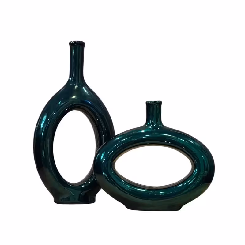 گلدان دکوری مدل دژاوو کد A1005 مجموعه دو عددی