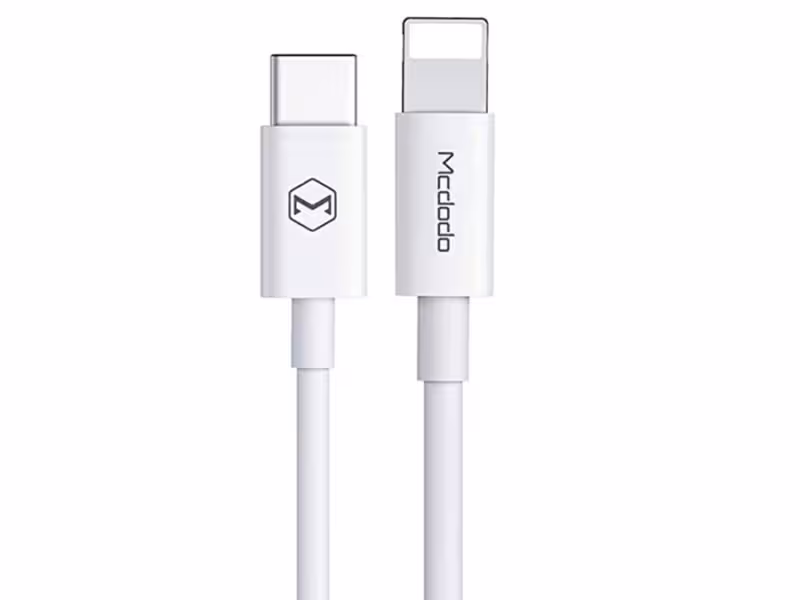 کابل شارژ سریع تایپ سی به لایتنینگ مک دودو Mcdodo CA-709 PD Quick Charge Type-C to Lightning Cable 1m