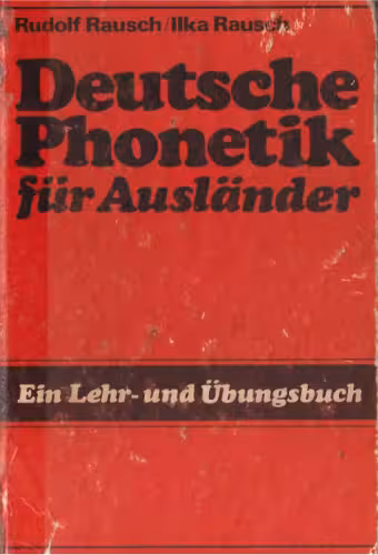 خرید و دانلود نسخه کامل کتاب Deutsche Phonetik für Ausländer