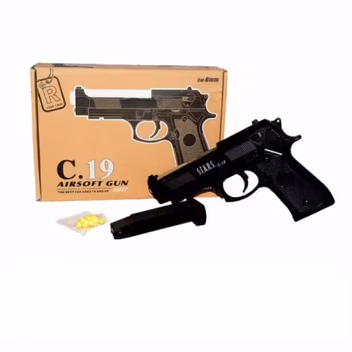 اسباب بازی کلت فلزی برند airsoftمدل C.19