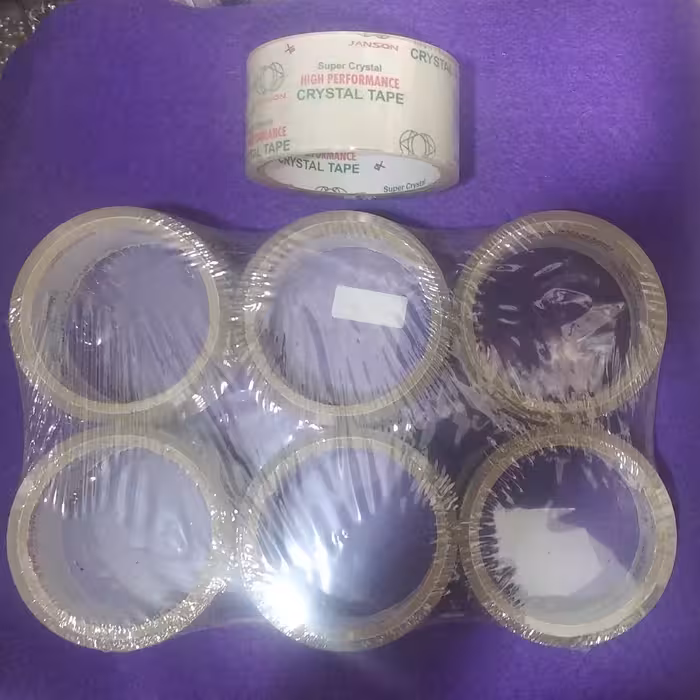 چسب پهن کم یارد کریستال 1 بسته 6 عددی قیمت عمده 