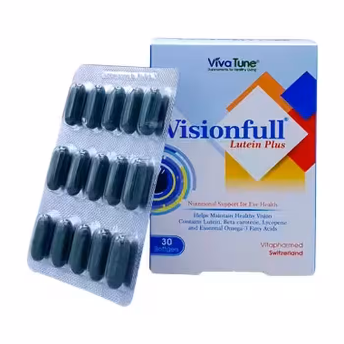 سافت ژل ویژن فول لوتئین پلاس ویواتیون 30 عددی ویتا فارمد