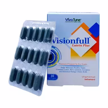 سافت ژل ویژن فول لوتئین پلاس ویواتیون 30 عددی ویتا فارمد