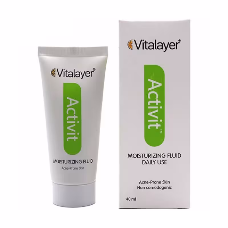 لوسیون فلوئید مرطوب کننده پوست چرب ویتالیر40میل