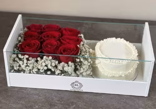 گل و کیک کلاسیک 250