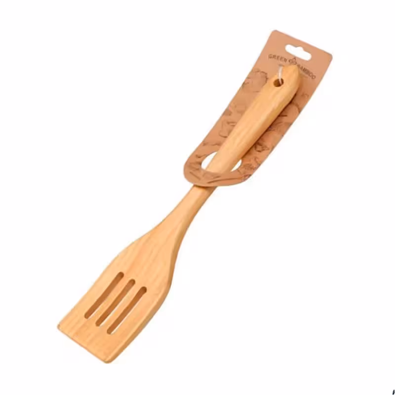 کفگیر شیار دار چوبی