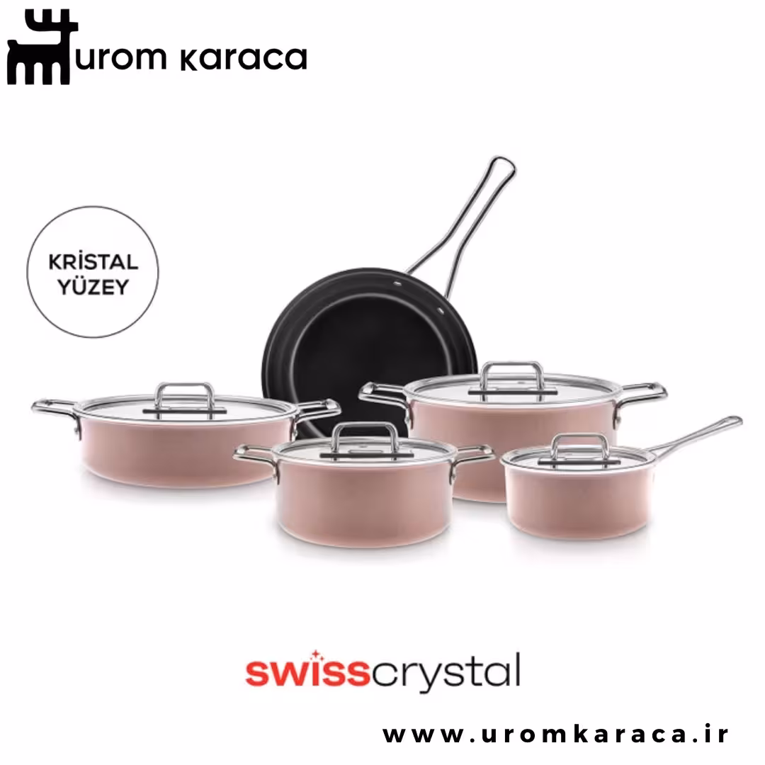 سرویس قابلمه 9 پارچه کاراجا Swiss Crystal Mastermaid برنز