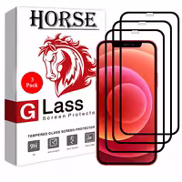 محافظ صفحه نمایش سرامیکی هورس مدل CRM مناسب برای گوشی موبایل اپل iPhone 12 mini بسته سه عددی