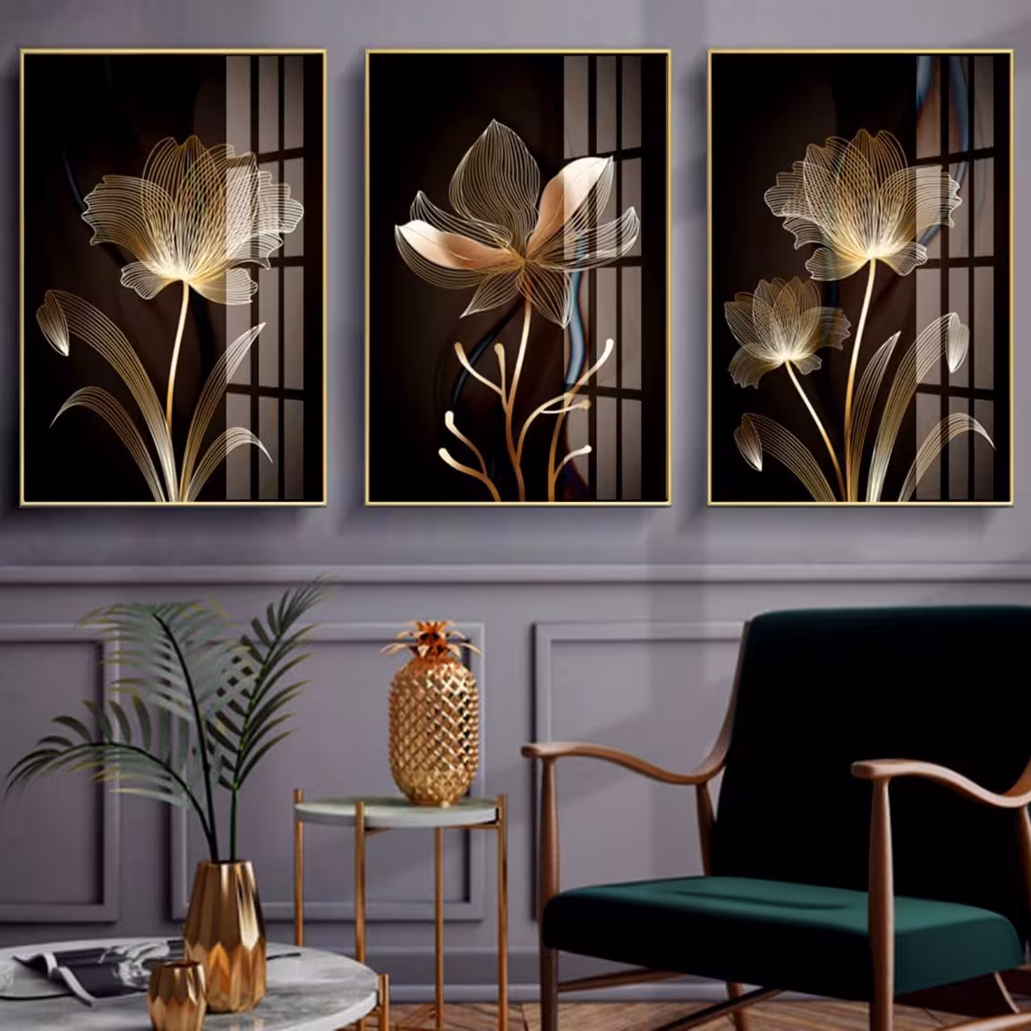 تابلو دکوراتیو 3تیکه  کد 00125