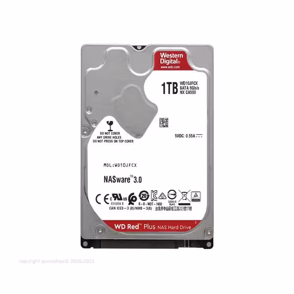 هارد اینترنال وسترن دیجیتال مدل Red Plus WD10JFCX ظرفیت 1 ترابایت