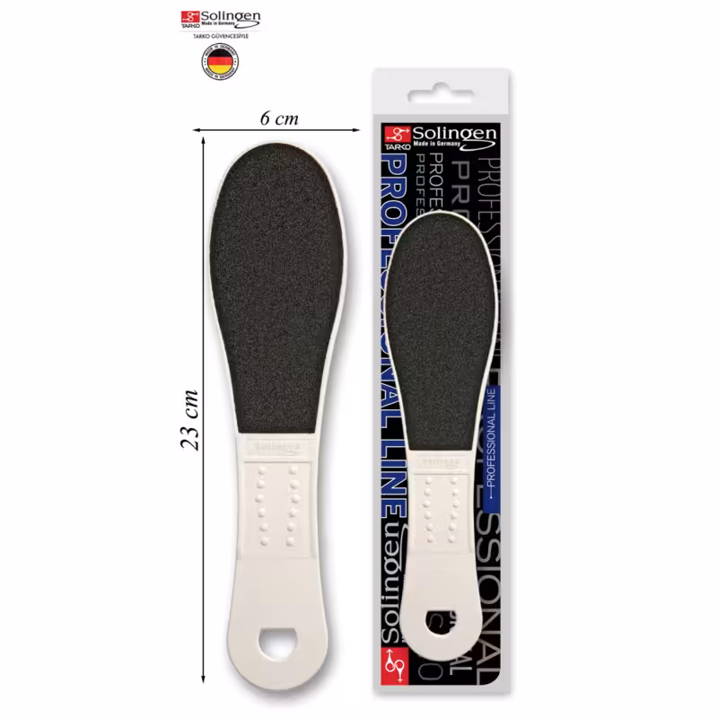 سوهان پا زولینگن (Solingen) آلمان مدل 7158 – ابزاری حرفه‌ای برای حذف پوست‌های مرده و نرم کردن پاشنه‌ها