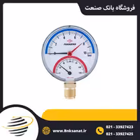 ترمومانومتر پکنز ( PAKKENS ) ترکیه عمودی صفحه 10 سانتی متر 120 درجه