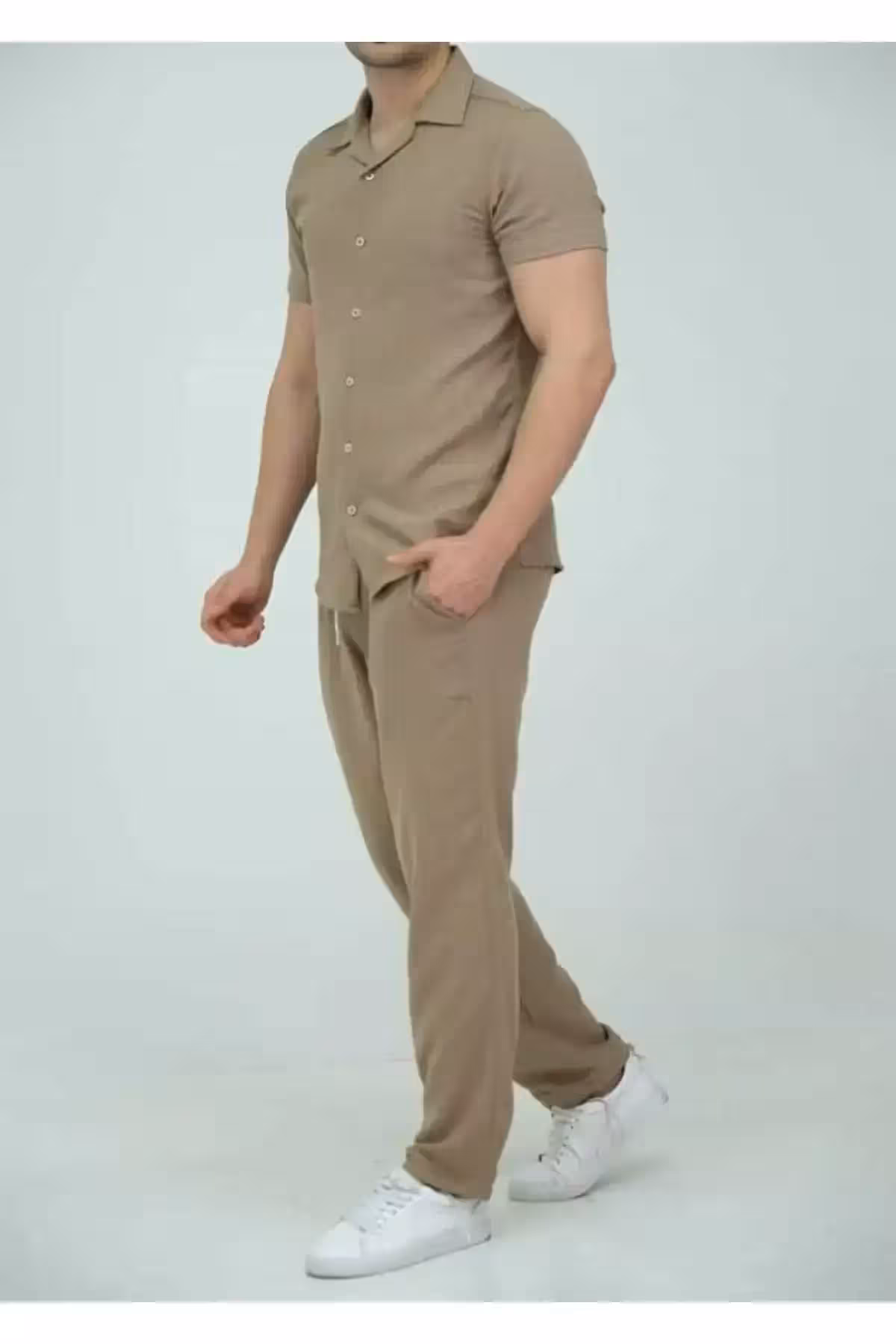 ست شلوار و پیراهن کتان ترک اصل - 7967