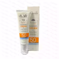 کرم ضد آفتاب بی‌رنگ دست و صورت ثمین SPF50 50 میلی لیتر