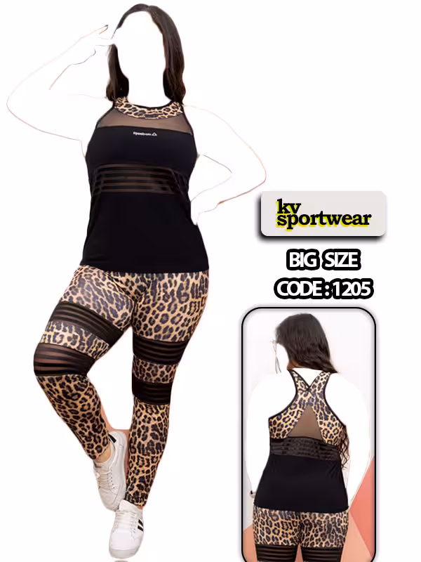 ست تاپ شلوار بیگ سایز ورزشی زنانه Reebok