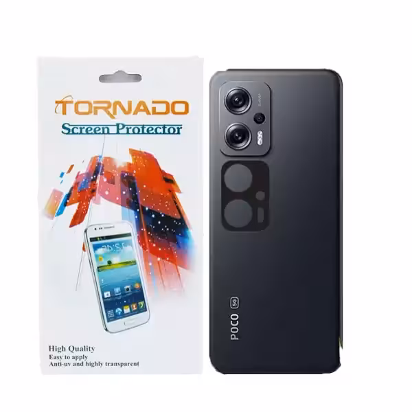 محافظ لنز دوربین قابدار مدل TORNADO مناسب موبایل شیائومی Poco X4 GT بسته 40 عددی