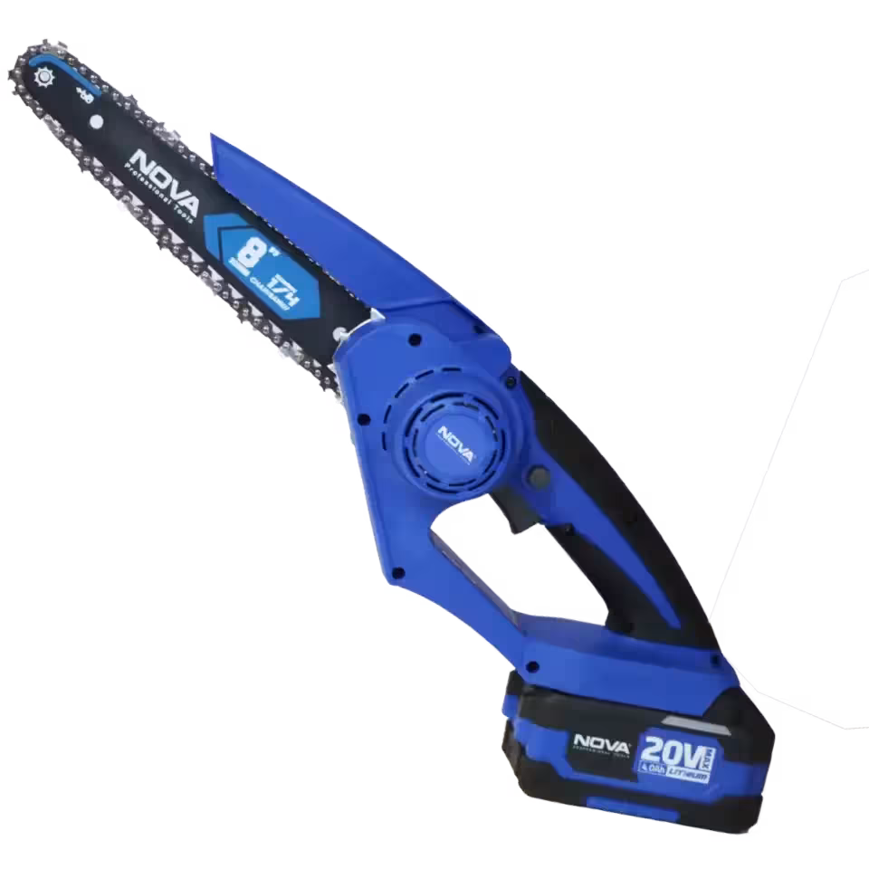 اره زنجیری شارژی نووا  20 سانتی براشلس نووا مدل 5544