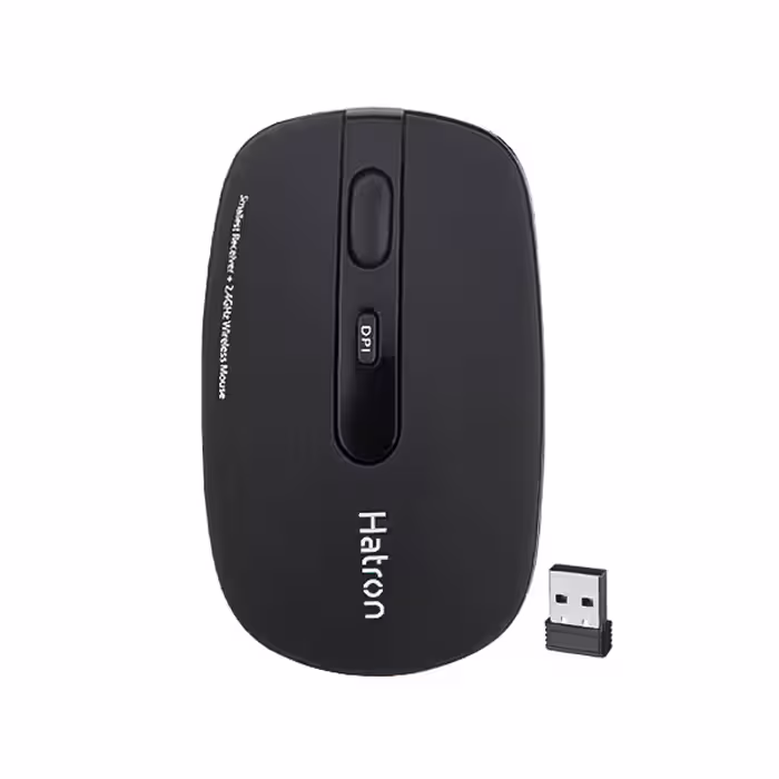 ماوس بی سیم سایلنت هترون مدل HMW112SL رنگ مشکی