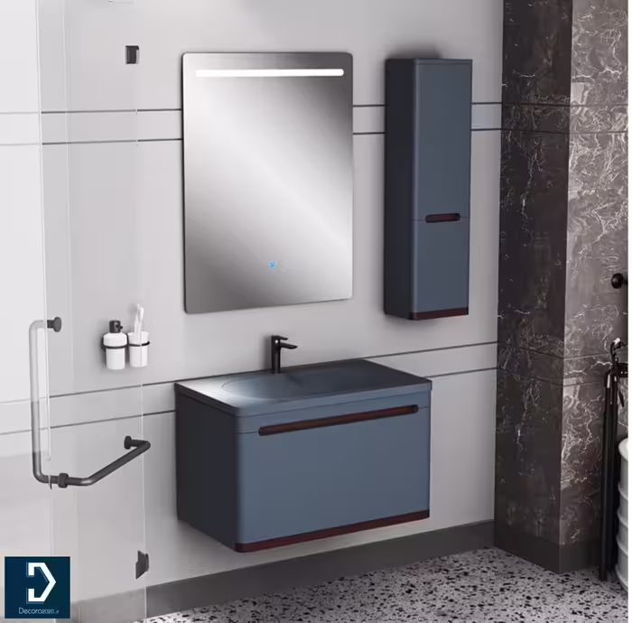 روشویی کابینتی لوکس کابین کد 608A طوسی