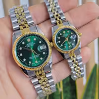 ست ساعت مچی عقربه ای زنانه و مردانه مدل دیت جاستSs کد3541