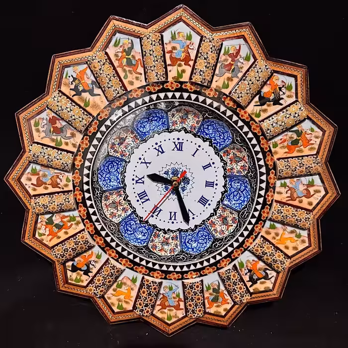 ساعت خاتم کاری چوگان بزرگ 48 سانتی