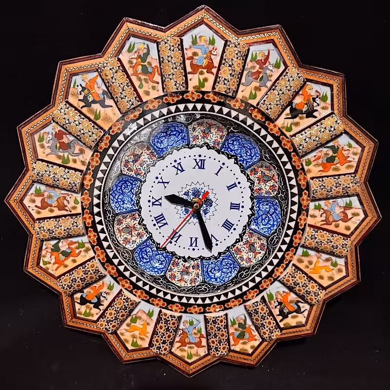 ساعت خاتم کاری چوگان بزرگ 48 سانتی