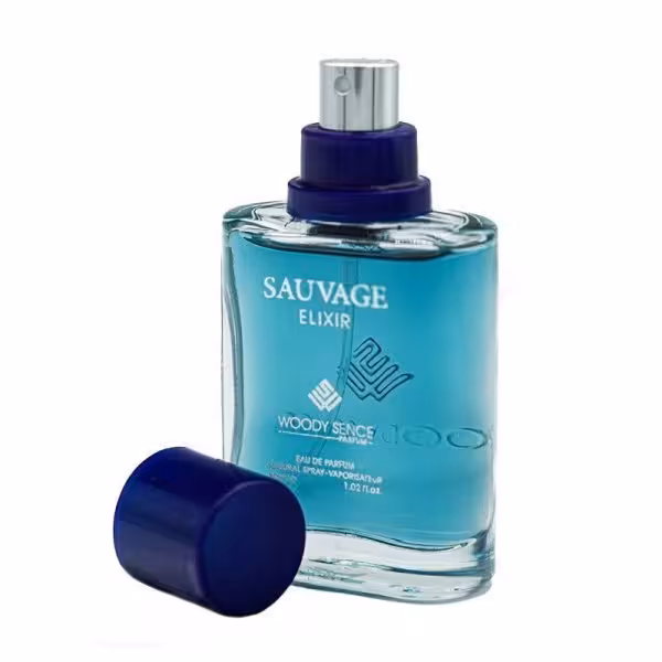 عطر جیبی وودی سنس ساوژ الکسیر مردانه و زنانه حجم 30 میلی لیتر