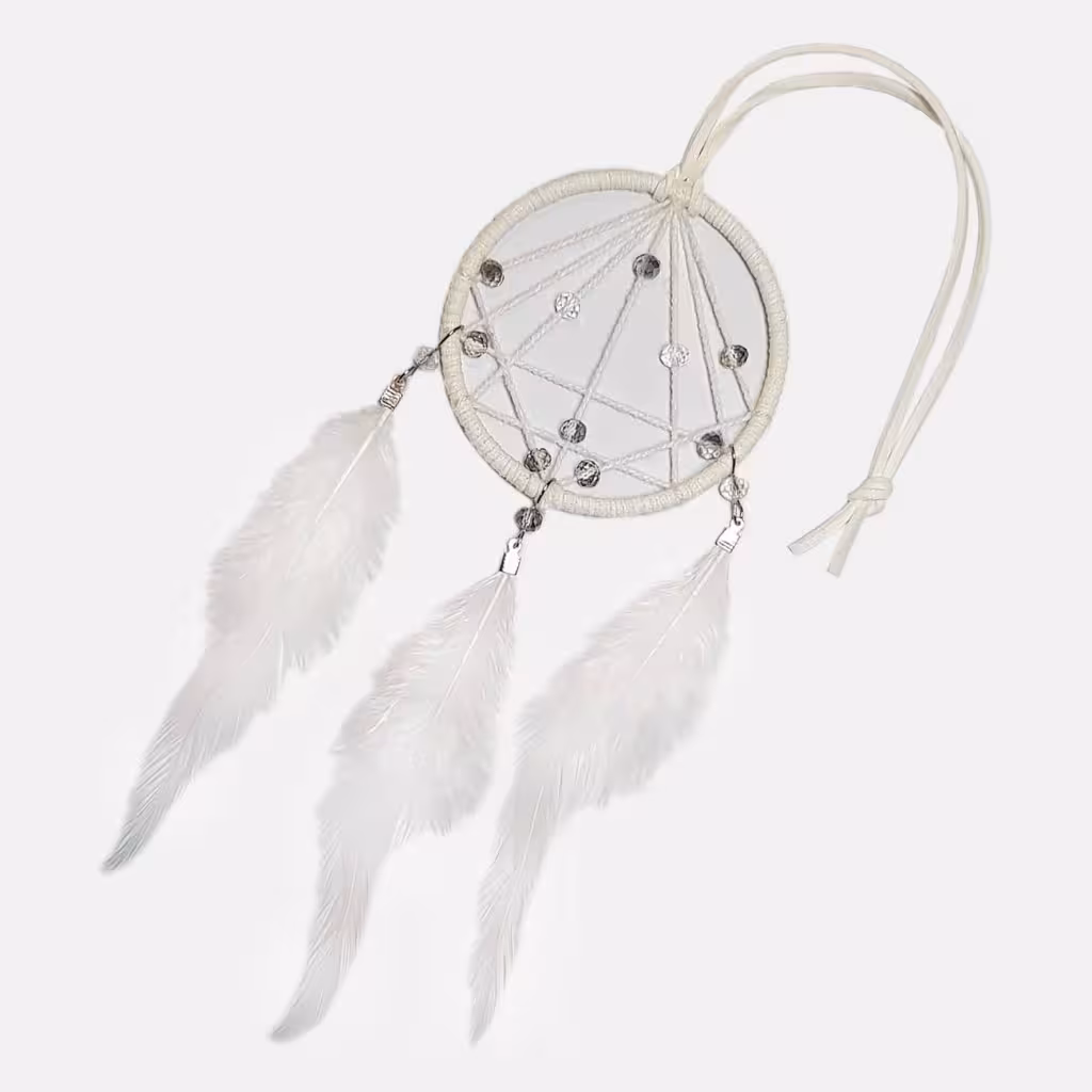 آویز دریم کچر سفید کریستالی مدل S15DRMW