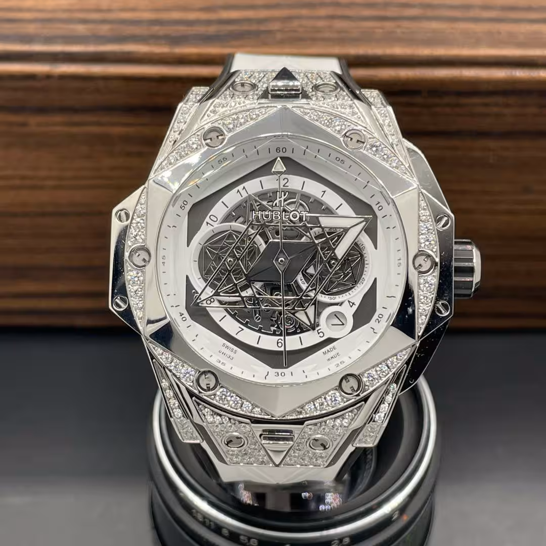 ساعت مردانه نگین دار هابلوت کهکشانی Hublot