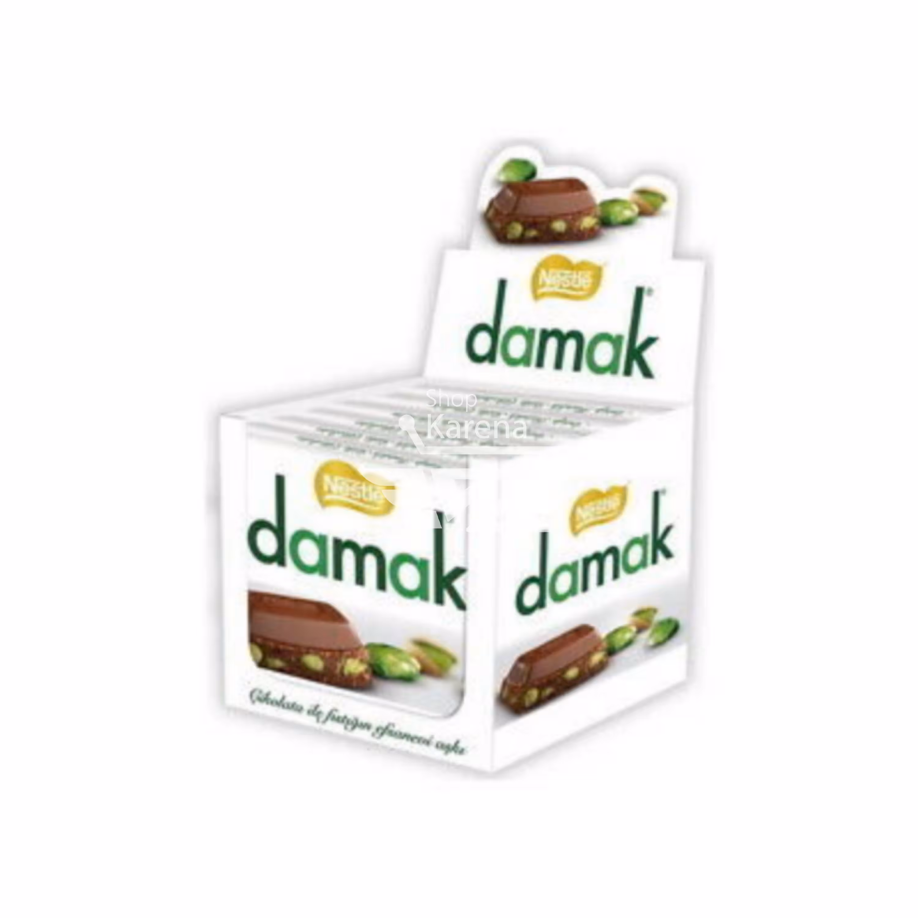 شکلات داماک پسته  ( بسته 6 عددی )